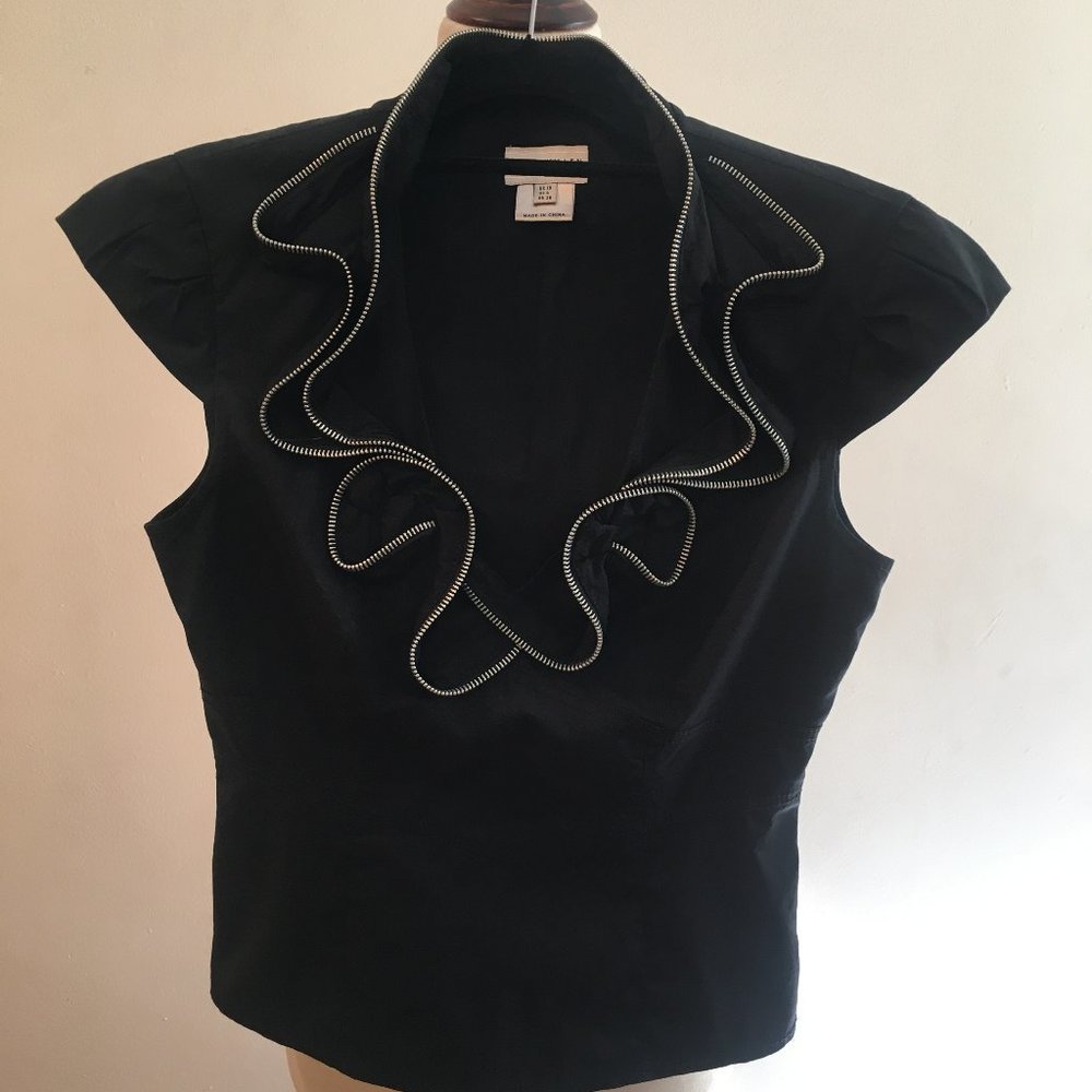 Karen Millen  Black Zip Top